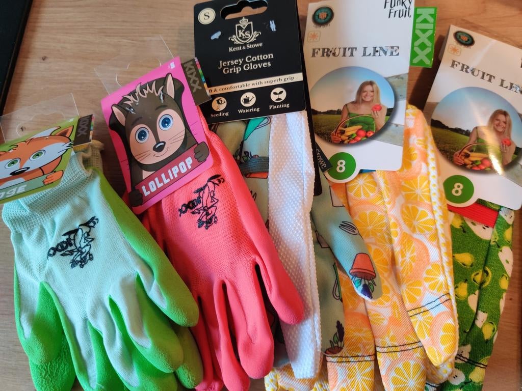 Tuin handschoenen volwassen(vrouw) en kinder maten, Tuin en Terras, Hand-tuingereedschap, Ophalen of Verzenden, Nieuw, Kixx