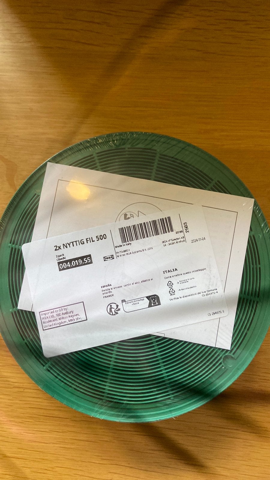 2 pack Nyttig Fill 500 koolstoffilter, Ophalen of Verzenden, Nieuw, Overige typen, Recirculatie