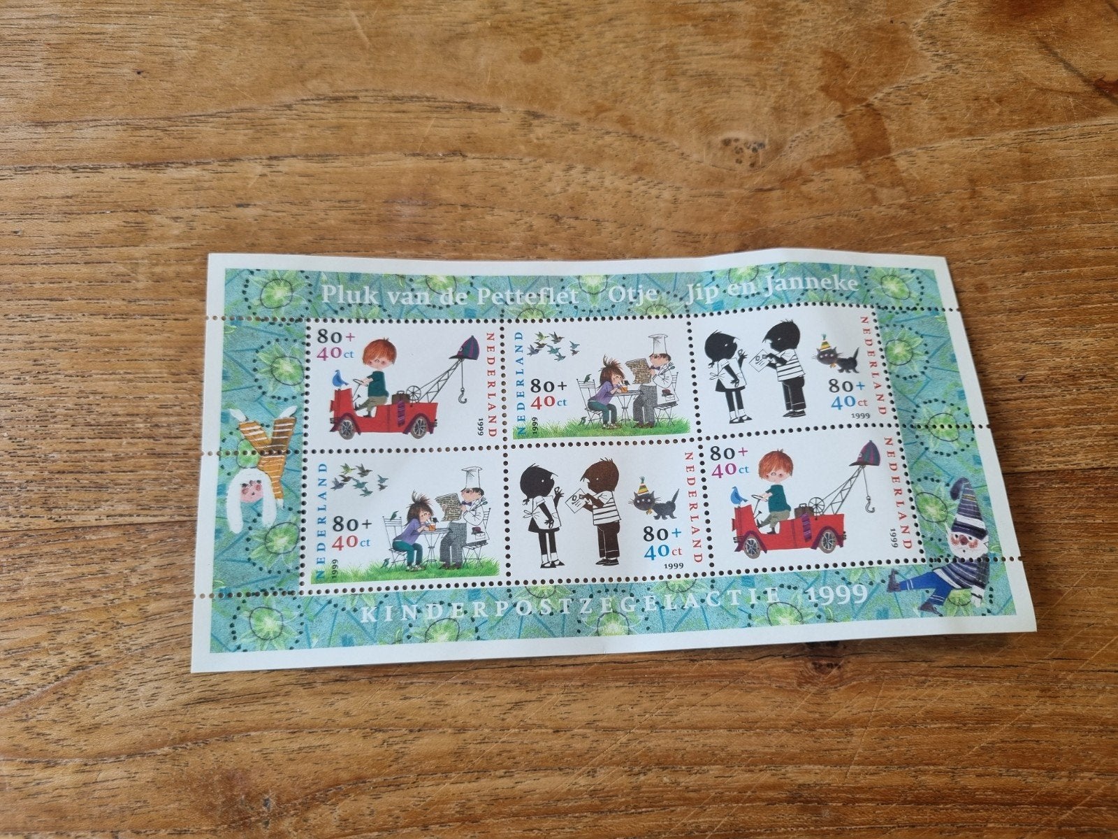 Kinderpostzegels 1999 Pluk van de Petteflet Otje Jip Janneke, Postzegels en Munten, Postzegels | Nederland, Postfris, Na 1940