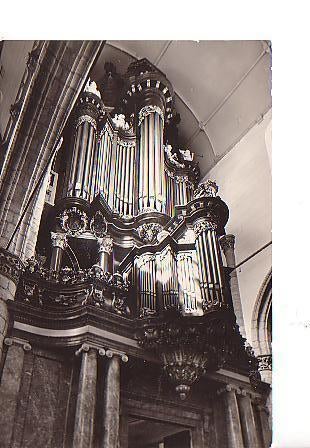 Ansichtkaart	Gouda	St Janskerk	Orgel, Verzenden, 1940 tot 1960, Ongelopen, Zuid-Holland
