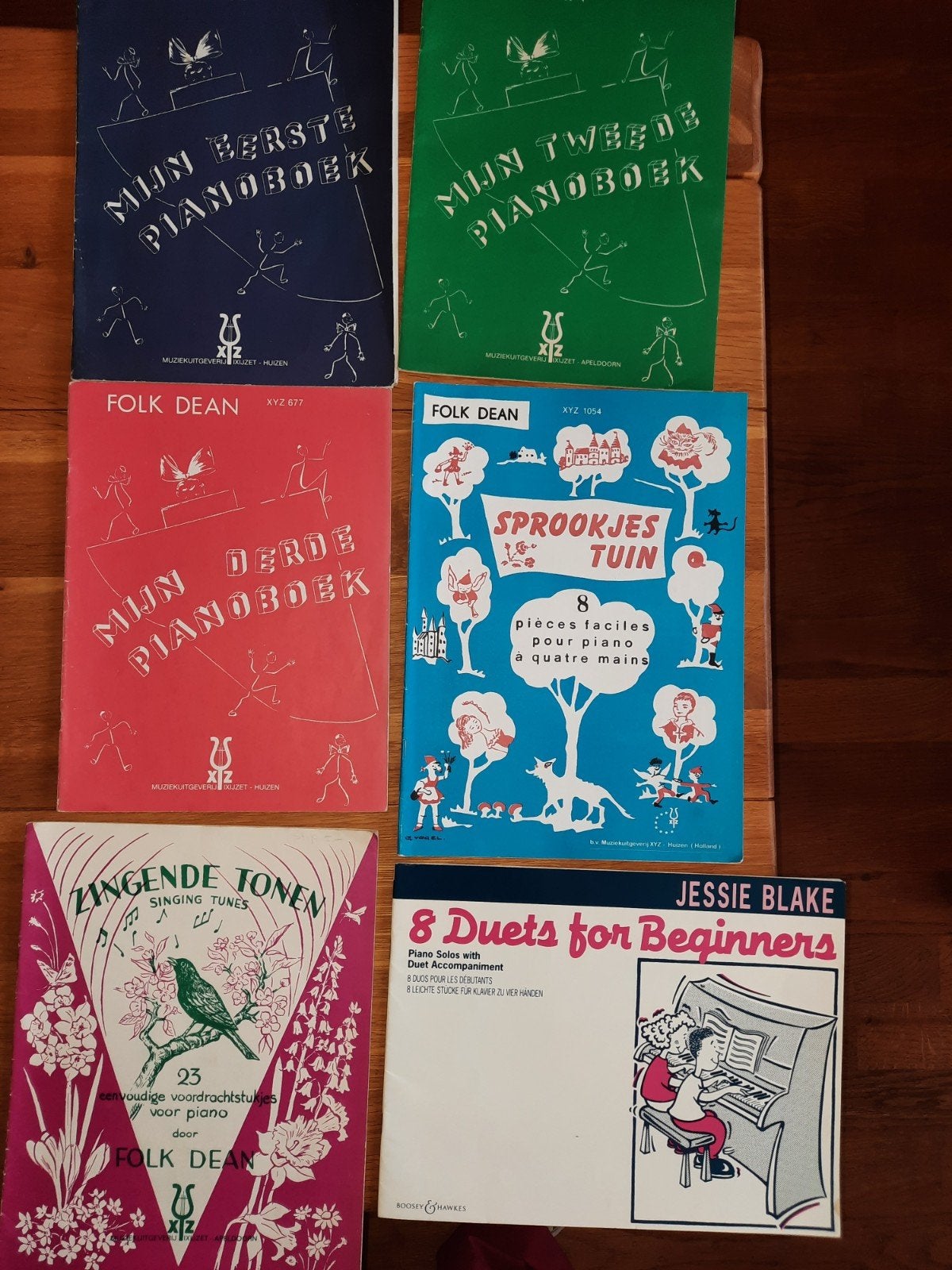 Folk Dean piano -- Mijn eerste, tweede , derde pianoboek + 3, Gebruikt, Klassiek, Ophalen of Verzenden, Artiest of Componist