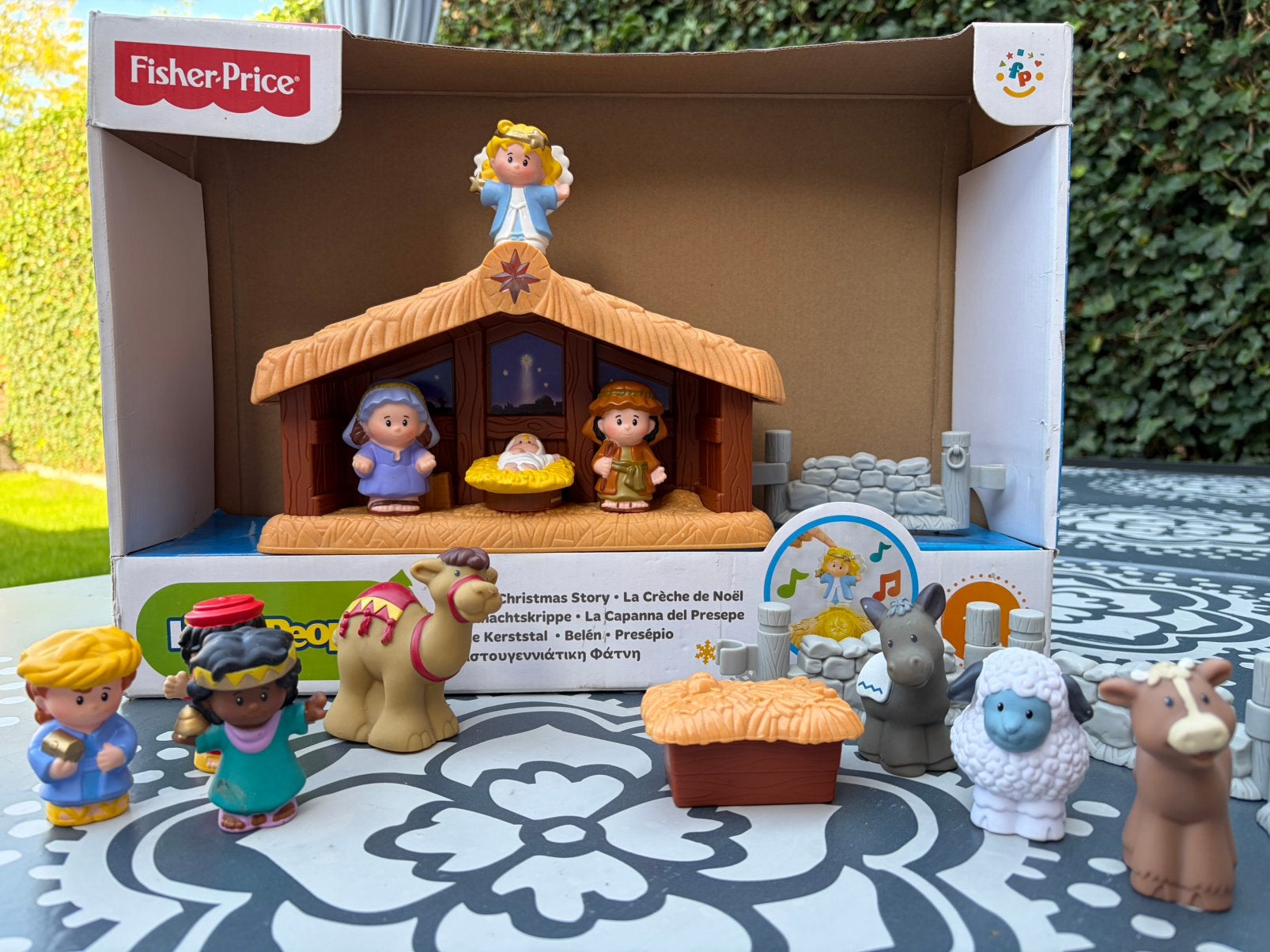 Kerststal Little People Fisher-Price met licht en geluid, Ophalen of Verzenden, Zo goed als nieuw