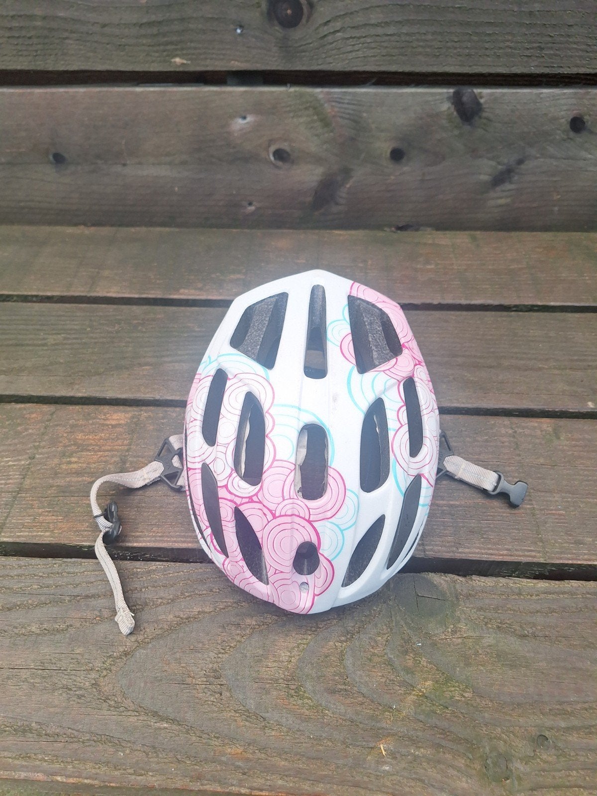 Specialized kinderfietshelm roze/wit, Gebruikt, Jongen of Meisje, Overige maten, Ophalen