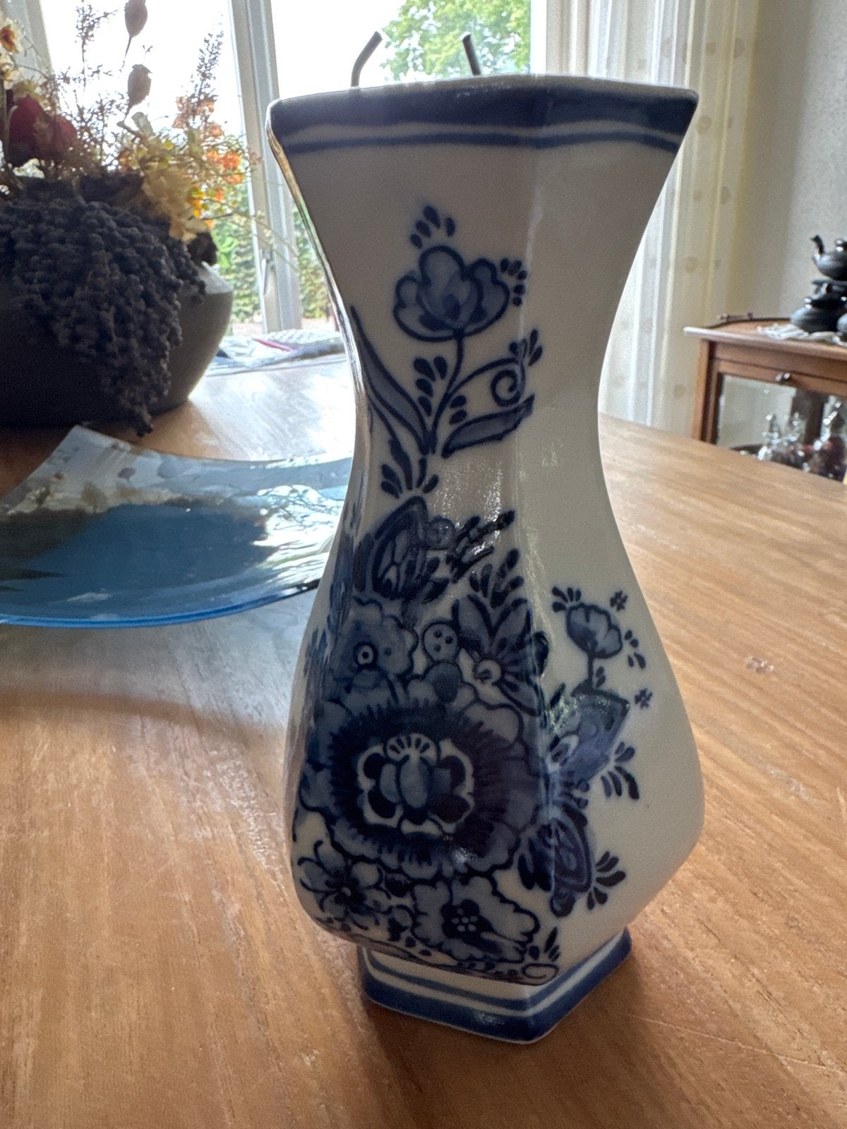Delfts Blauw handgeschilderde vaas, Ophalen of Verzenden