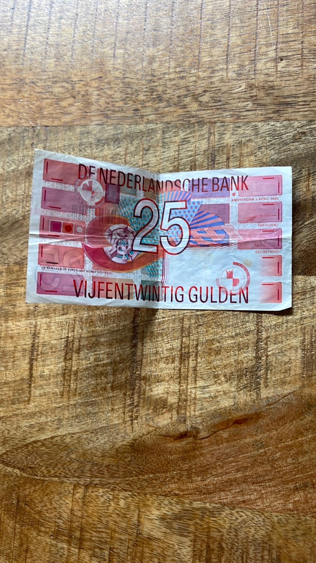 Briefje van 10 en 25 gulden, Ophalen of Verzenden, 10 gulden