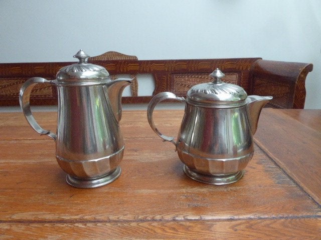 Art deco metalen koffie- en theepot Royal Uginium B.B., Ophalen of Verzenden