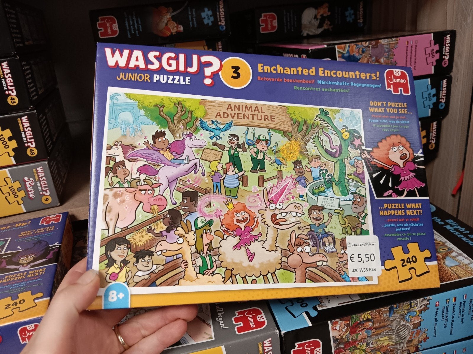Wasgij? Junior Puzzle 3: Animal Adventure - 240 stukjes, Ophalen of Verzenden, Zo goed als nieuw, Info@jumbo.eu, Jumbo