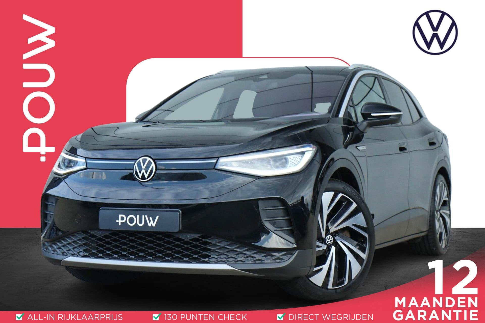 Volkswagen ID.4 204pk Pro 77 kWh | SoH 97% | Panoramadak | V, Auto's, Automaat, 12 maanden, Gebruikt, Zwart