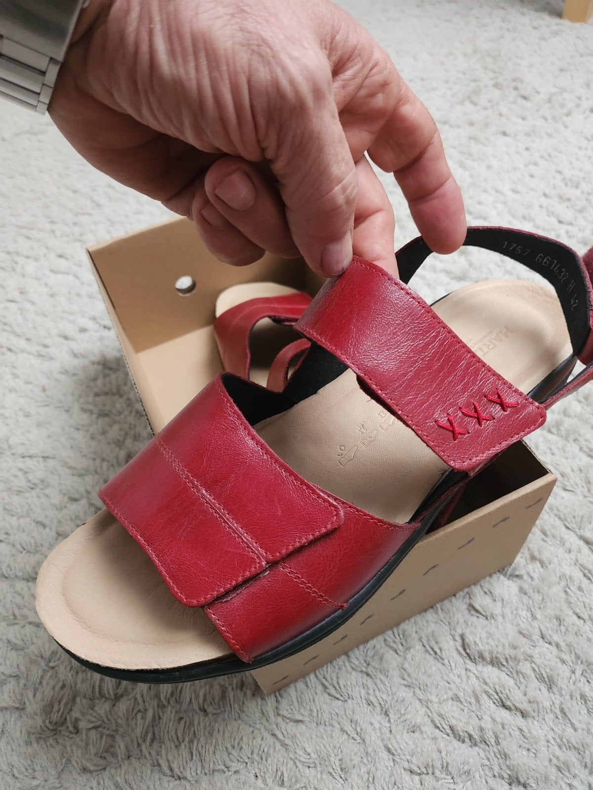HARTJES XS Rode Sandalen Maat 42, Nieuw, Rood, Sandalen of Muiltjes, HARTJES