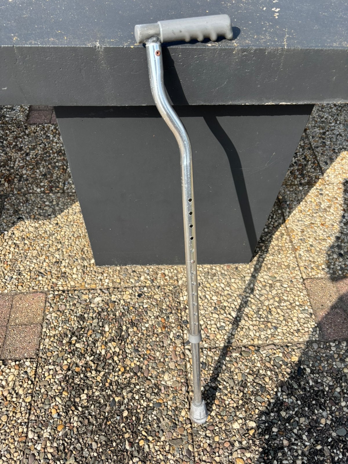 Aluminium wandel stok, Ophalen, In hoogte verstelbaar, Gebruikt