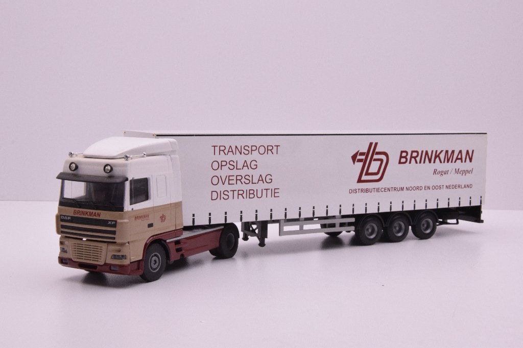 DAF XF  '' Brinkman Meppel-Rogat ''  Lion car, Ophalen of Verzenden, Zo goed als nieuw, Bus of Vrachtwagen, Lion Toys