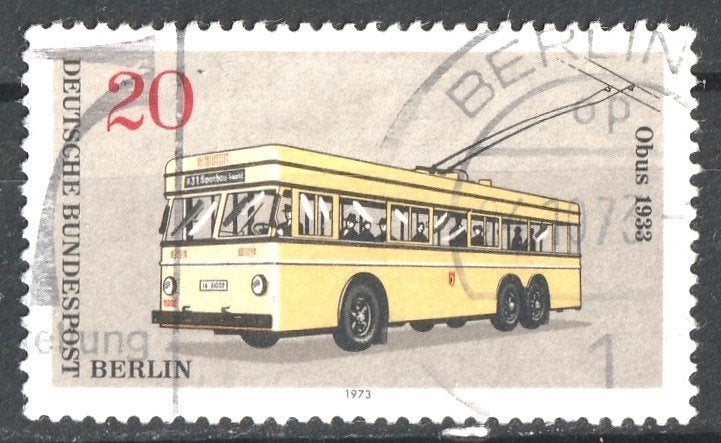 21 Au --Autobus  Obus 1933 Berlin, Verzenden, Gestempeld, Auto's