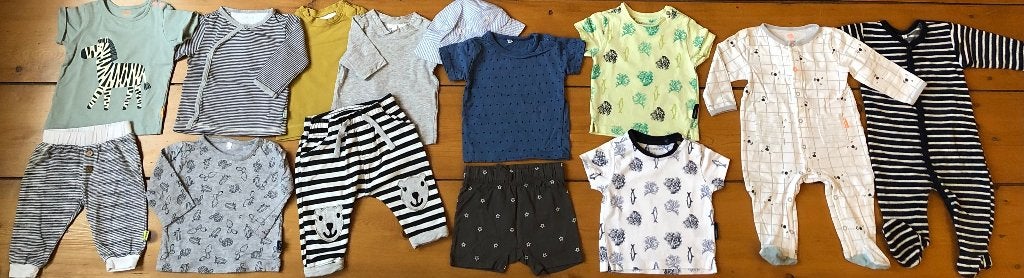 Babykleding pakket - broekje shirt vestje boxpakje - maat 62, Ophalen of Verzenden, Gebruikt, Maat 62