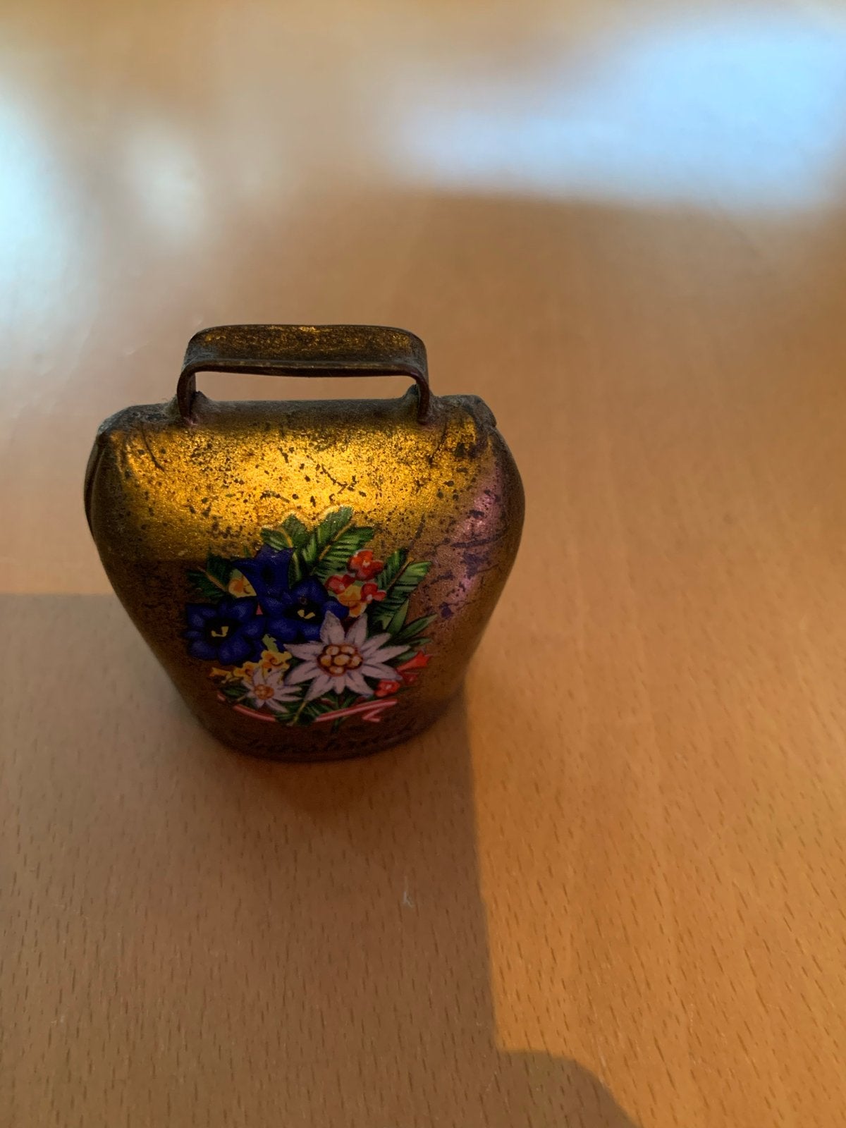 Decoratieve Koebel met Alpenbloemen - Vintage Stijl, Ophalen of Verzenden