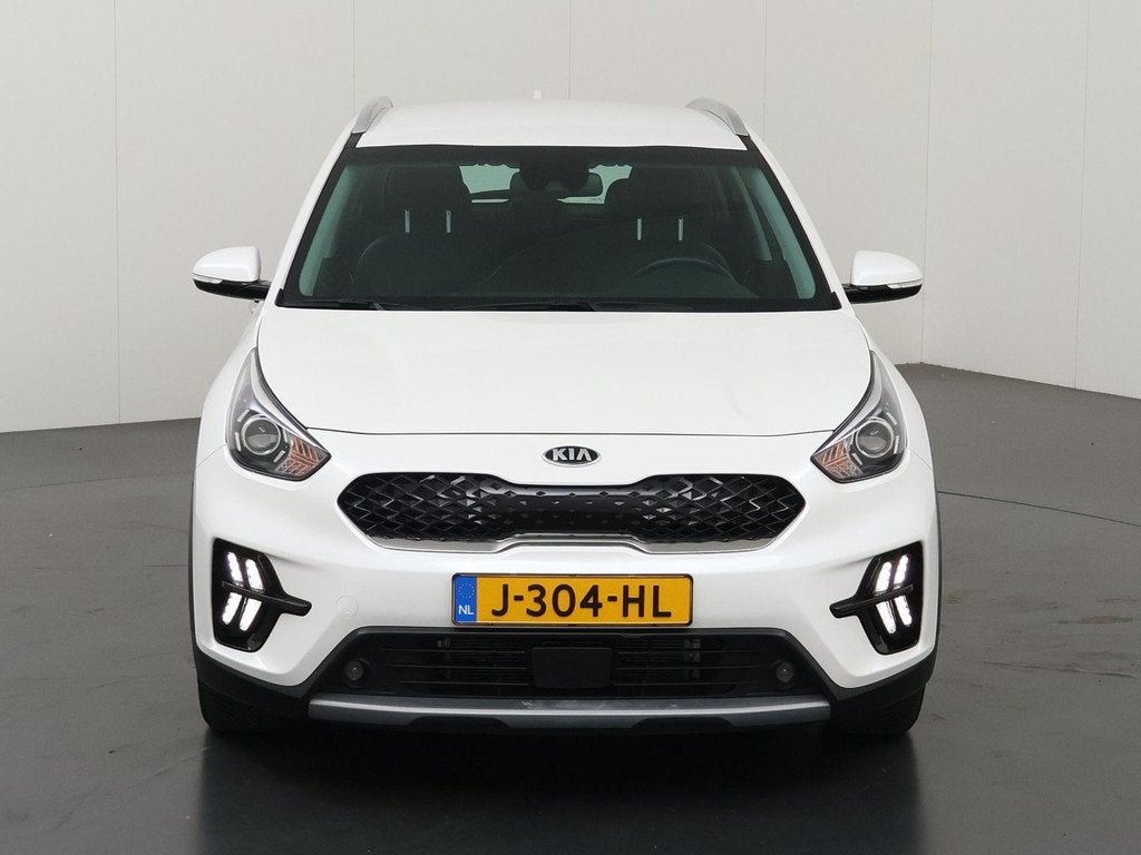 Kia Niro 1.6 GDi Hybrid DynamicLine | Navigatie | Parkeercam, Auto's, Kia, Gebruikt, Euro 6, 2 kWh, Leder en Stof
