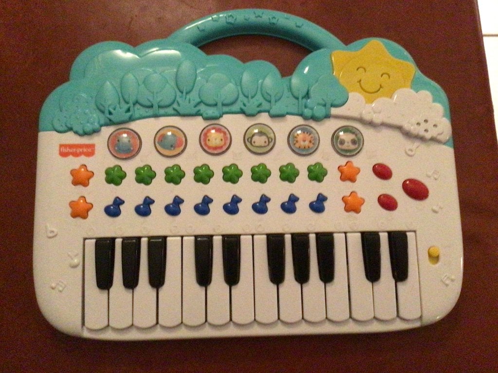 fisher-price keyboard, dierenpiano, piano, Ophalen, Zo goed als nieuw, Speelset, Met geluid