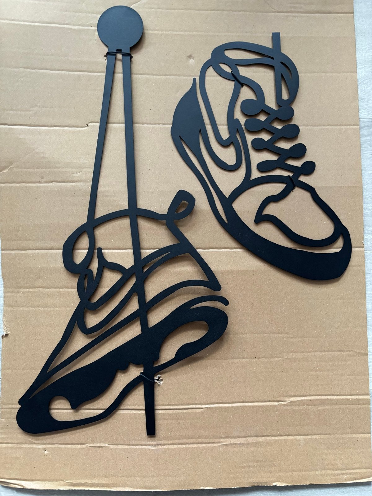 Hoagard Metal Art Wanddecoratie nike Sneakers  - Nieuw, Metaal, Wandsculptuur, Zwart, Nieuw