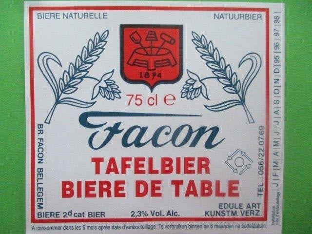 bieretiket Belgie 23-6 (N26) facon, Ophalen of Verzenden, Gebruikt, Overige typen, Overige merken