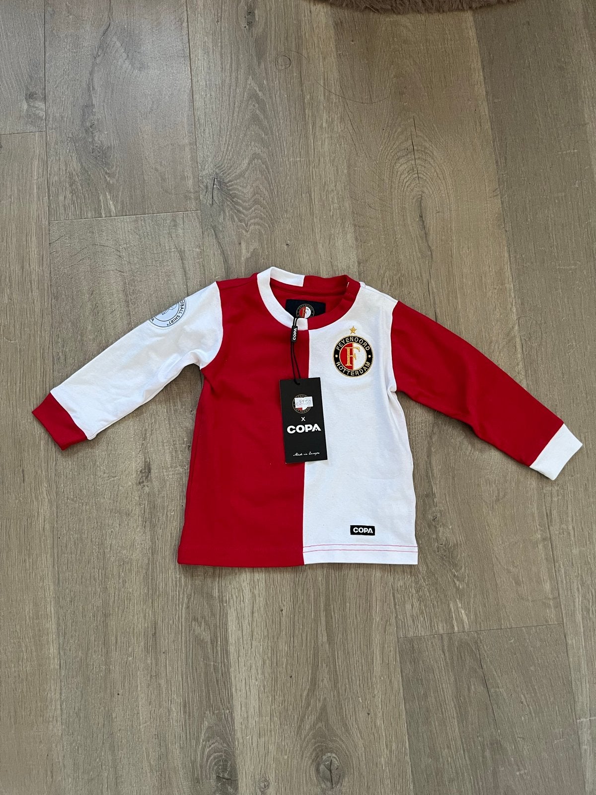 Feyenoord Mijn Eerste Voetbalshirtje Baby Maat 74, Verzenden, Nieuw, Jongetje of Meisje, Shirtje of Longsleeve