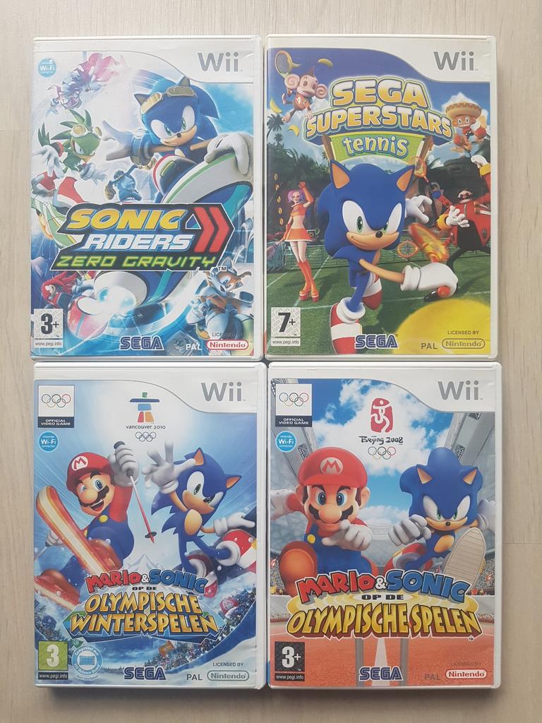 4x Nintendo Wii Spel: Sonic the Hedgehog | Sega Superstars, 3 spelers of meer, Ophalen of Verzenden, Platform, Vanaf 3 jaar
