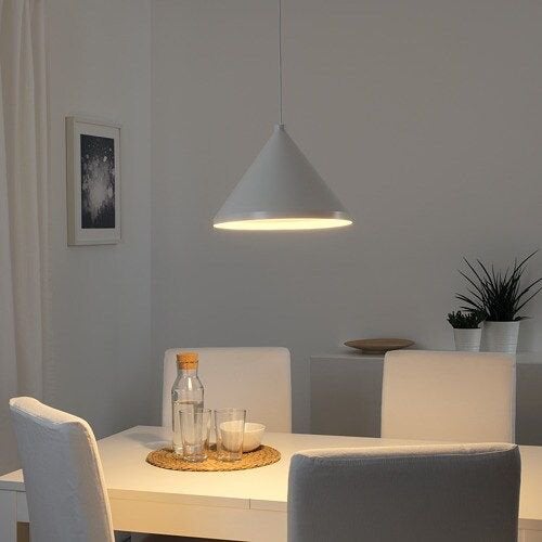 Hanglamp wit ikea (navlinge), Ophalen, Zo goed als nieuw, Kunststof, E27 (groot)