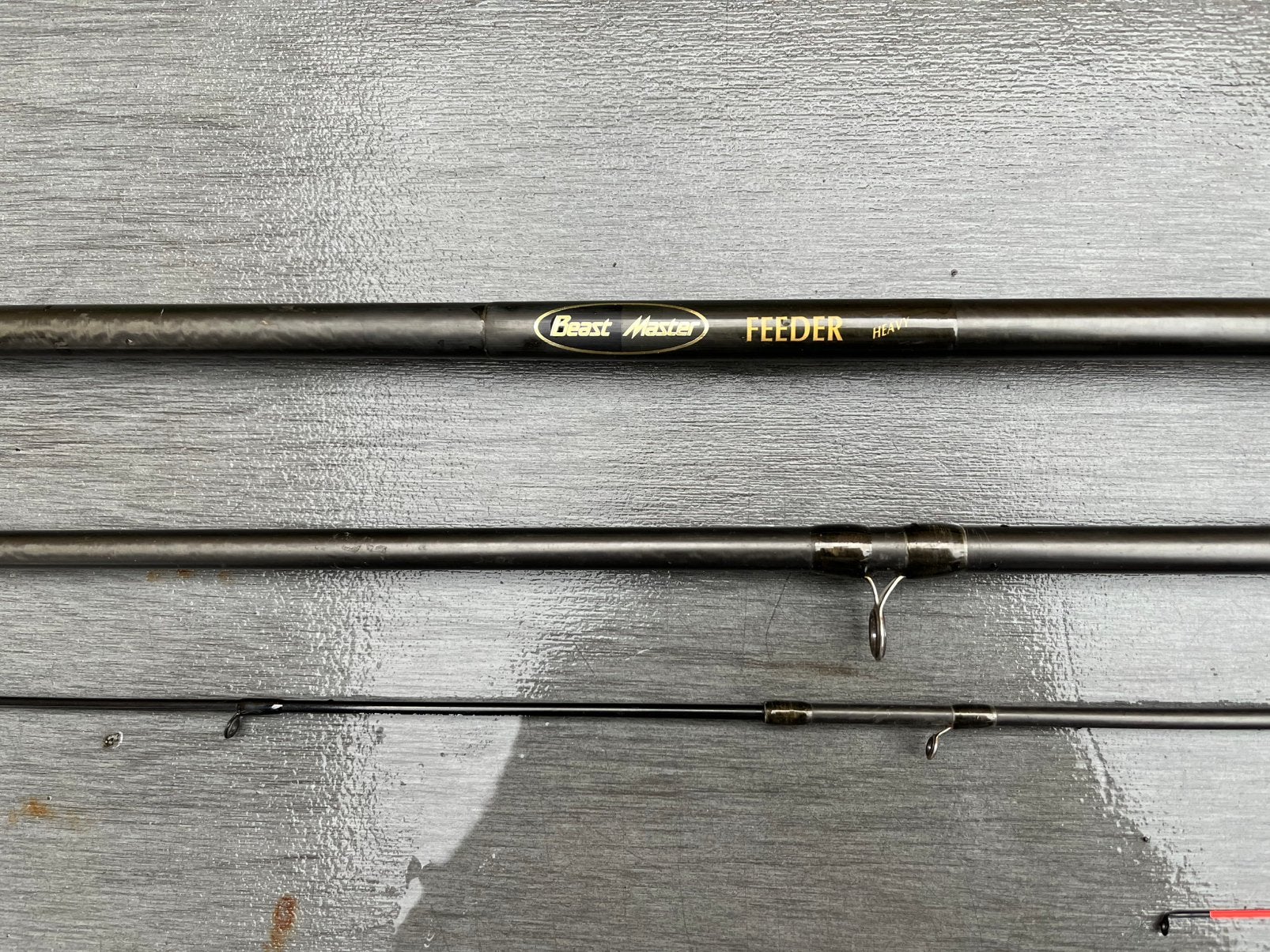 Shimano BeastMaster BX Heavy Feeder 13 ft met 3 toppen, Ophalen of Verzenden, Zo goed als nieuw, Werphengel