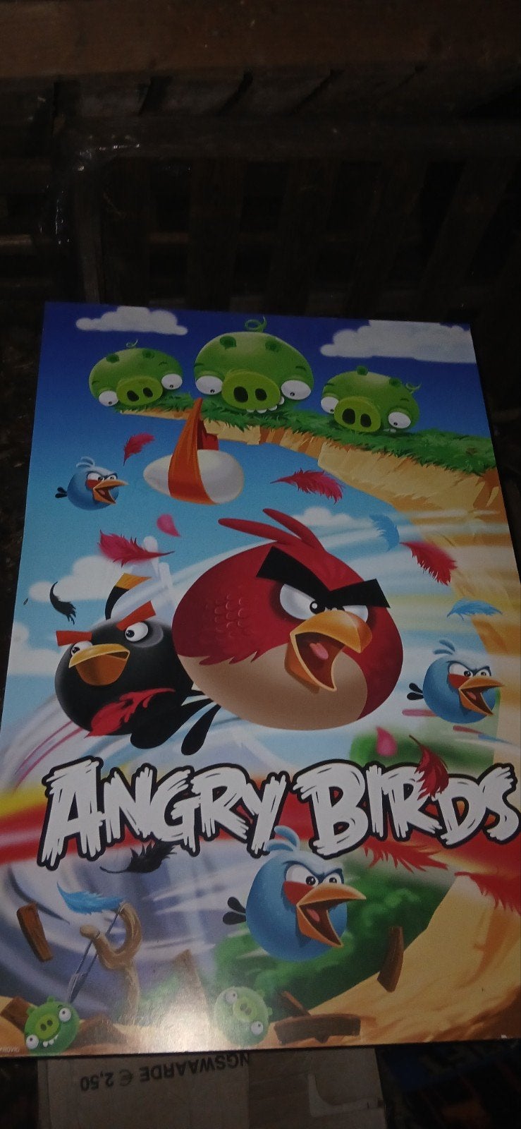 angrybirds poster, 1 speler, Zo goed als nieuw, Vanaf 12 jaar, Ophalen