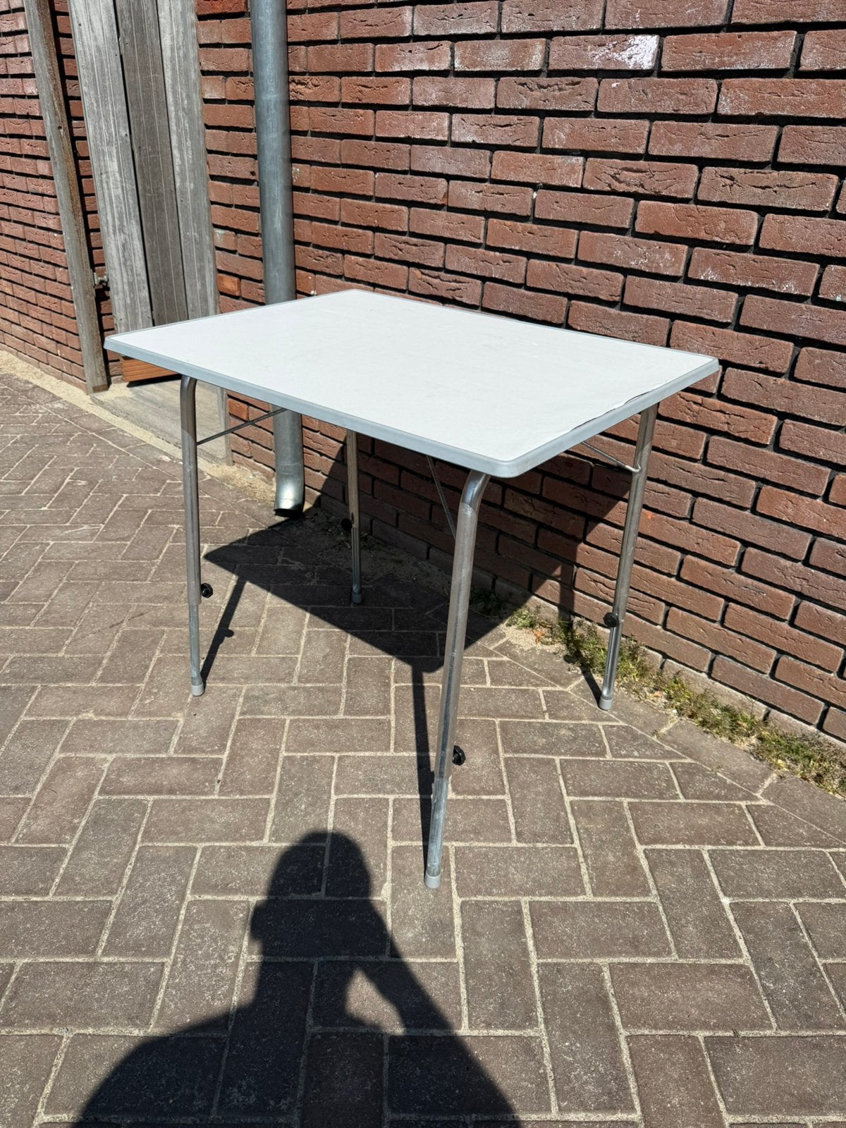Camping tafel aluminium, Caravans en Kamperen, Ophalen, Zo goed als nieuw, Campingtafel