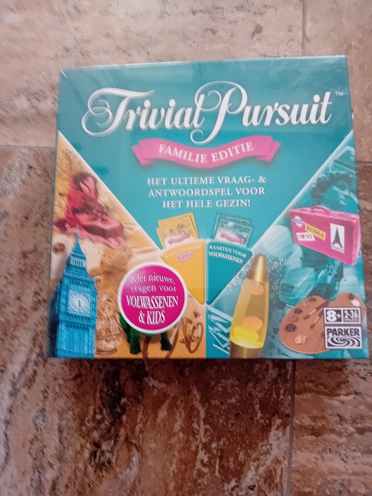 Triviant pursuit, Vijf spelers of meer, Ophalen, Nieuw, Parker