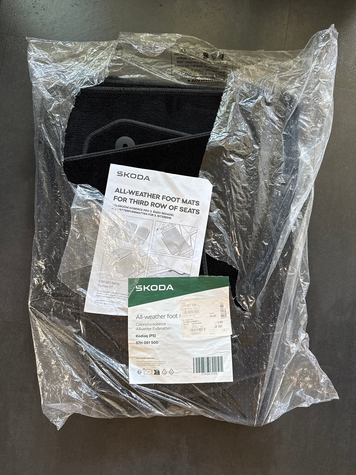 Skoda Kodiaq Vloermatten, Ophalen, Nieuw