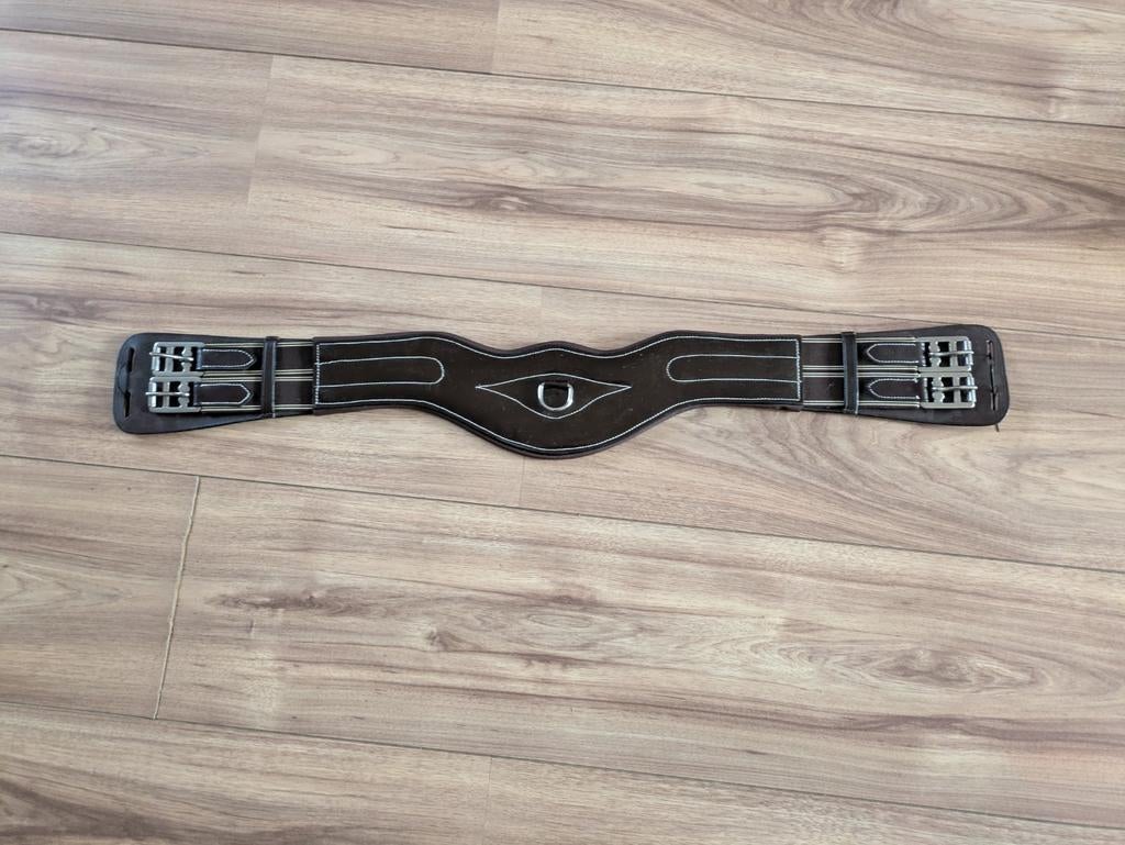 Anatomisch Singel bruin lak leer leder 70 cm 75 85, Dieren en Toebehoren, Ophalen of Verzenden, Nieuw, Dressuur