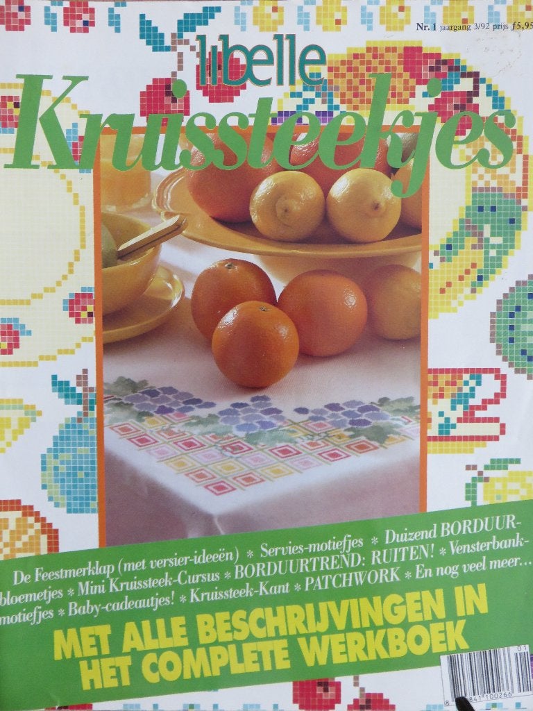 LIBELLE KRUISTEEKJES ZGAN, Verzenden, Zo goed als nieuw, Handborduren, Patroon