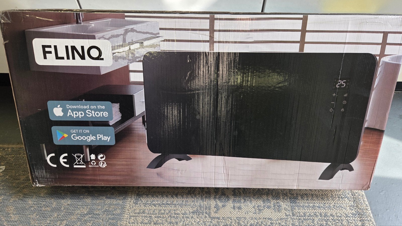 FLINQ Smart Paneelverwarming 1000W - Nieuw in doos, 30 tot 80 cm, Ophalen of Verzenden, 60 tot 150 cm, 800 watt of meer