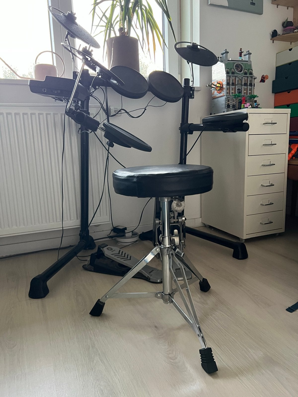 Yamaha DTX450K Drums elektronisch drumstel met kruk, Ophalen of Verzenden, Gebruikt, Yamaha, Elektronisch