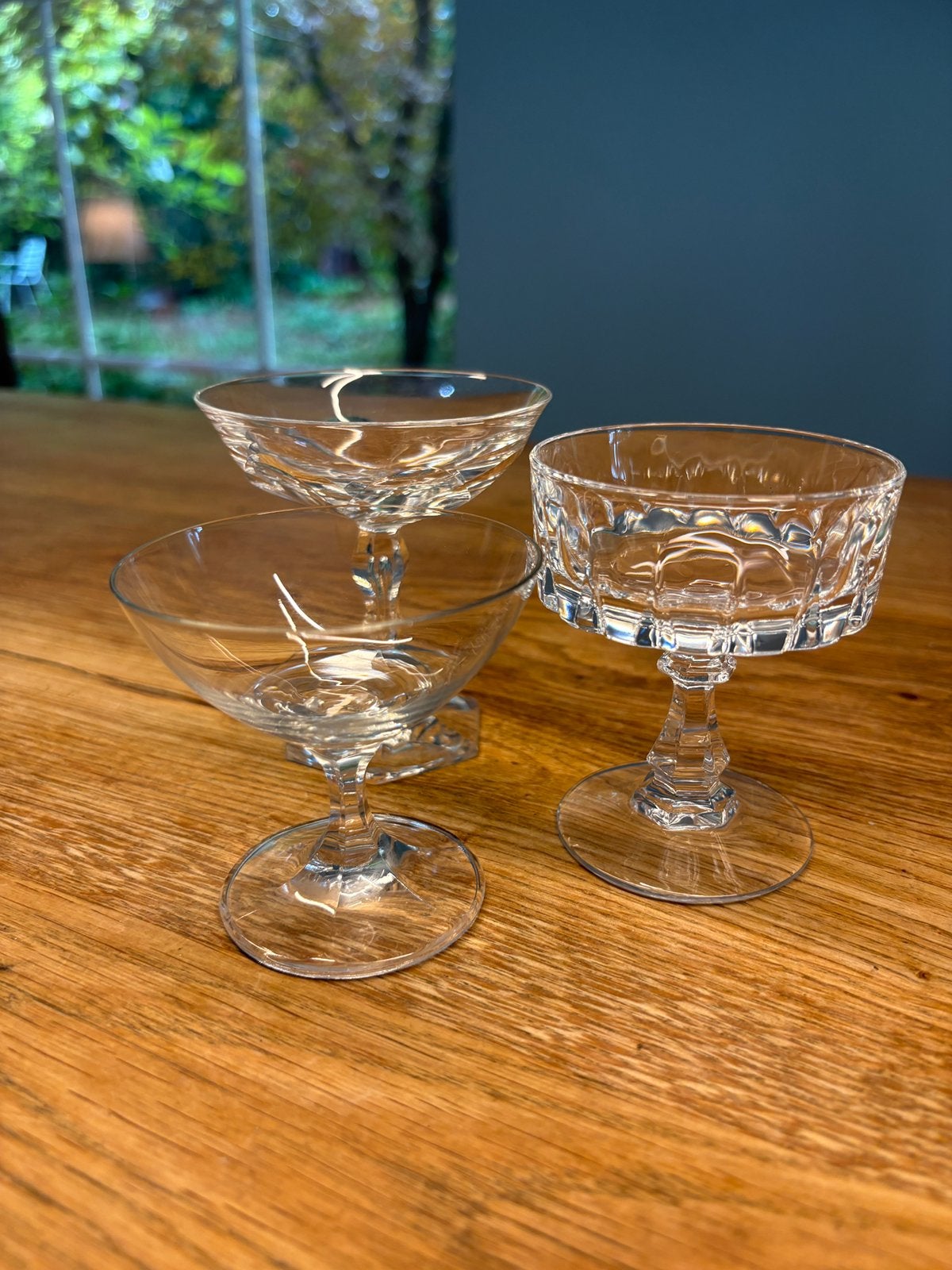 Kristallen cognac borrelglaasjes, Ophalen of Verzenden, Zo goed als nieuw, Borrel- of Shotglas