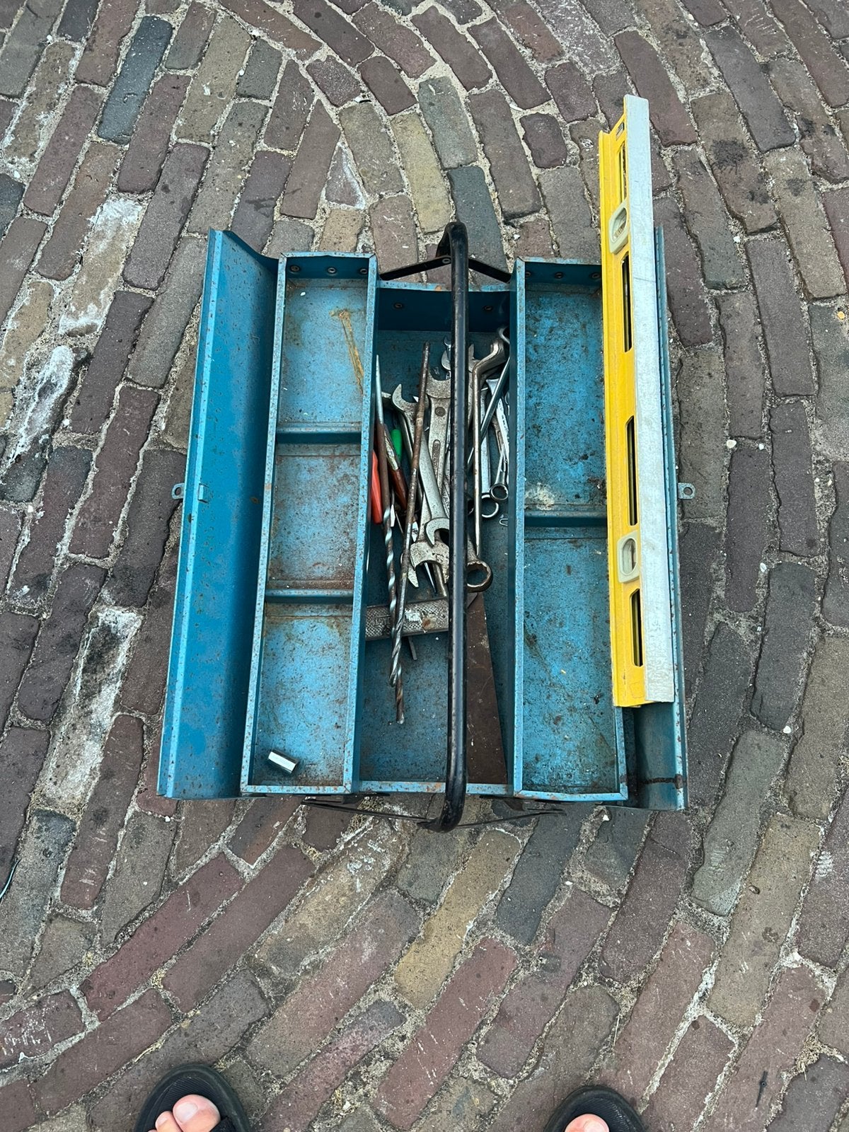 Gereedschapskist met inhoud te koop., Ophalen, Gebruikt