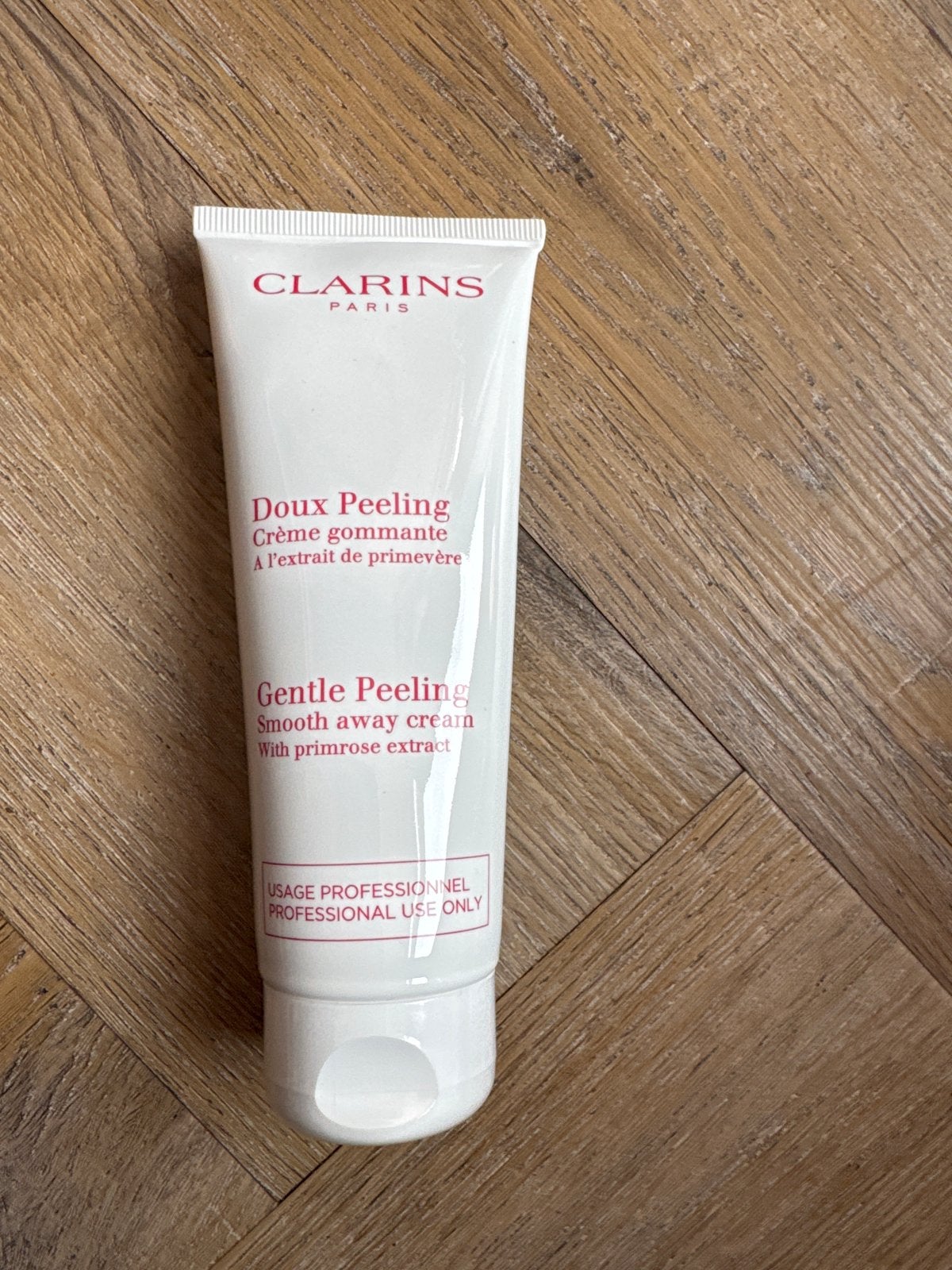 Clarins Doux Peeling Crème Gommante - Zachte Peeling, Ophalen of Verzenden, Zo goed als nieuw, Gehele gezicht, Reiniging
