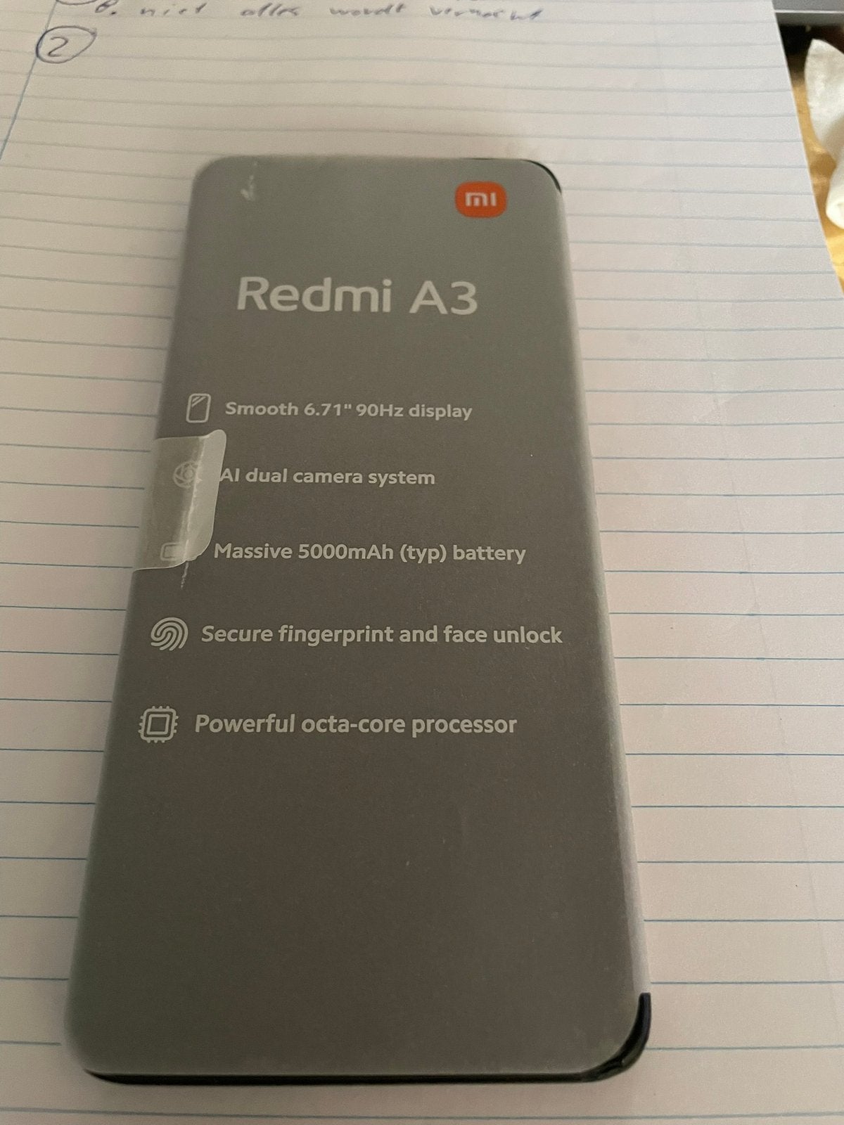 Redmi A3, Telecommunicatie, Mobiele telefoons | Toebehoren en Onderdelen, Ophalen of Verzenden, Zo goed als nieuw, Bescherming