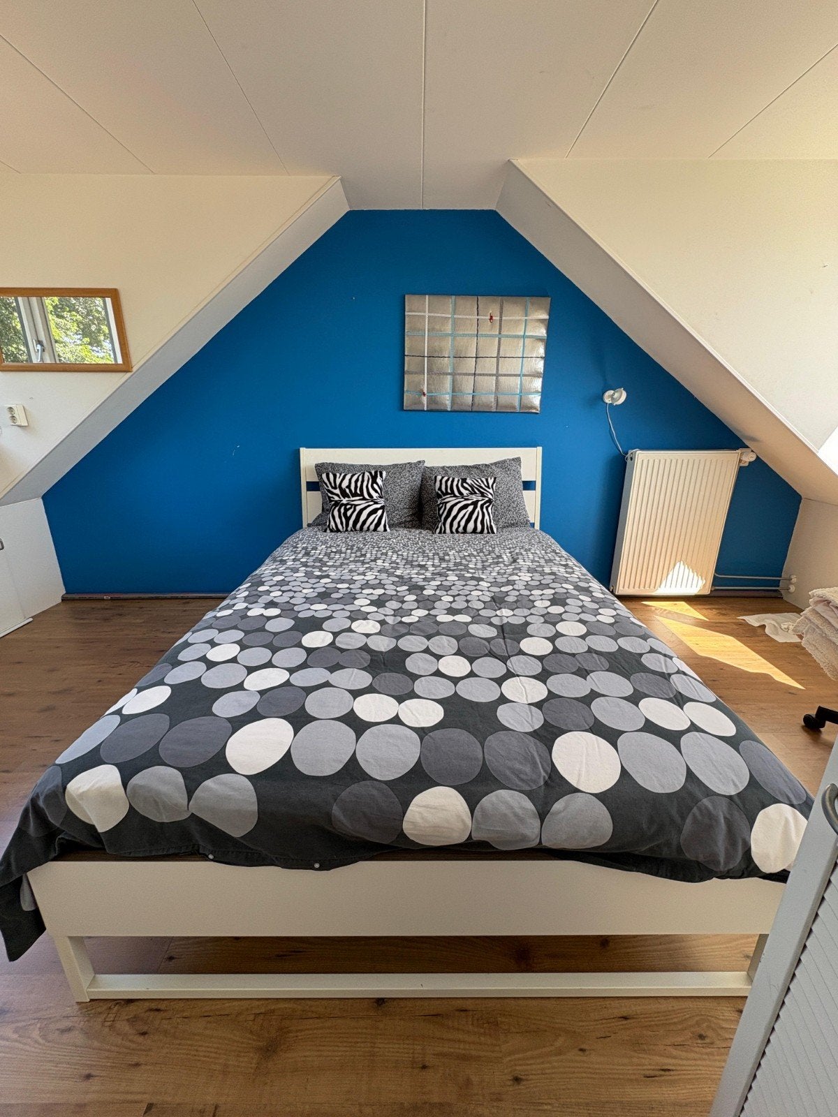 IKEA TRYSL bedframe wit 140x200 cm, Ophalen, Wit, 140 cm, Zo goed als nieuw