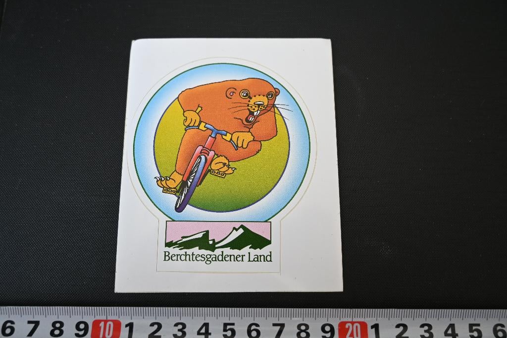 sticker berchtesgadener land strip marmot fiets, Verzamelen, Ophalen, Zo goed als nieuw