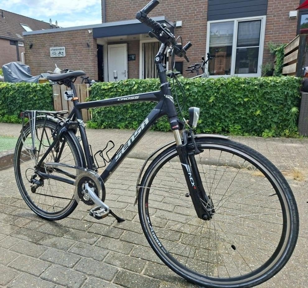 sensa cross herenfiets, 28 inch, Gebruikt, Velgrem, Meer dan 20 versnellingen