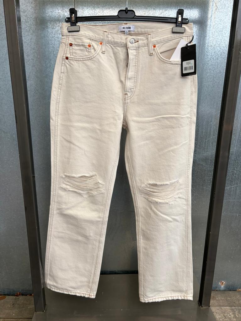 Redone re/done jeans spijkerbroek 29 creme, Ophalen of Verzenden, Zo goed als nieuw, Overige kleuren, W28 - W29 (confectie 36)