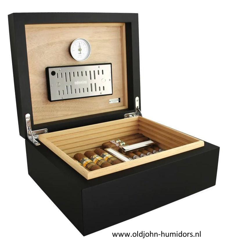 SALE HUMIDOR ADORINI TORINO MEDIUM DELUXE 75 SIGAREN    h135, Verzenden, Nieuw, Tabaksdoos of Verpakking