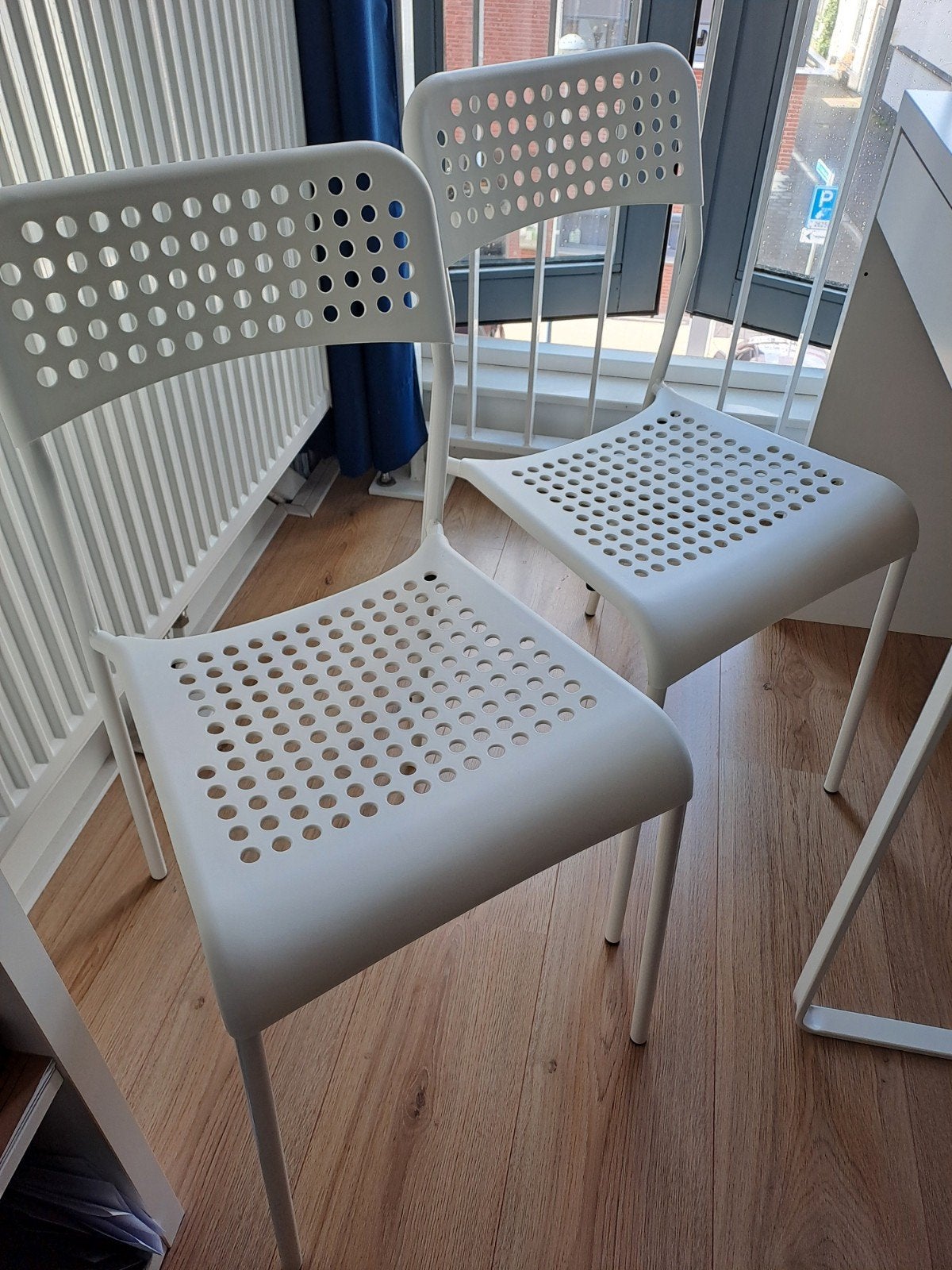 2 ikea stoel wit, Ophalen, Wit, Twee
