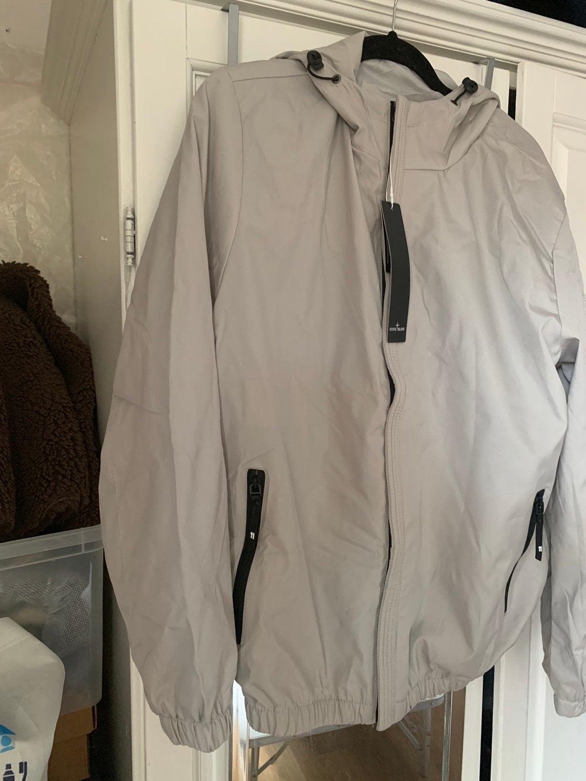 Moncler,Adidas,Puma,,Nike,Stone island,CP Company, Ophalen of Verzenden, Nieuw, Maat 56/58 (XL), Grijs