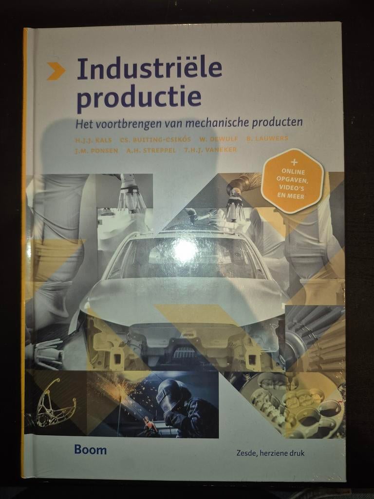 Industriële Productie 6e Druk - Nieuw in Folie, Verzenden, Nieuw, Werktuigbouwkunde, H.J.J. Kals, CS. Buiting-Csikós, W. Dewulf, B. Lauwers