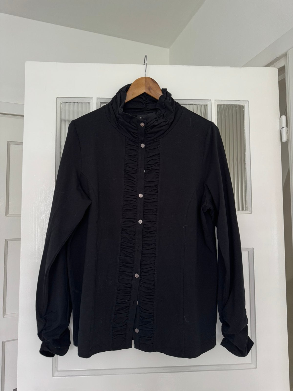 Zwarte blouse witteveen, Ophalen of Verzenden, Zo goed als nieuw, Zwart