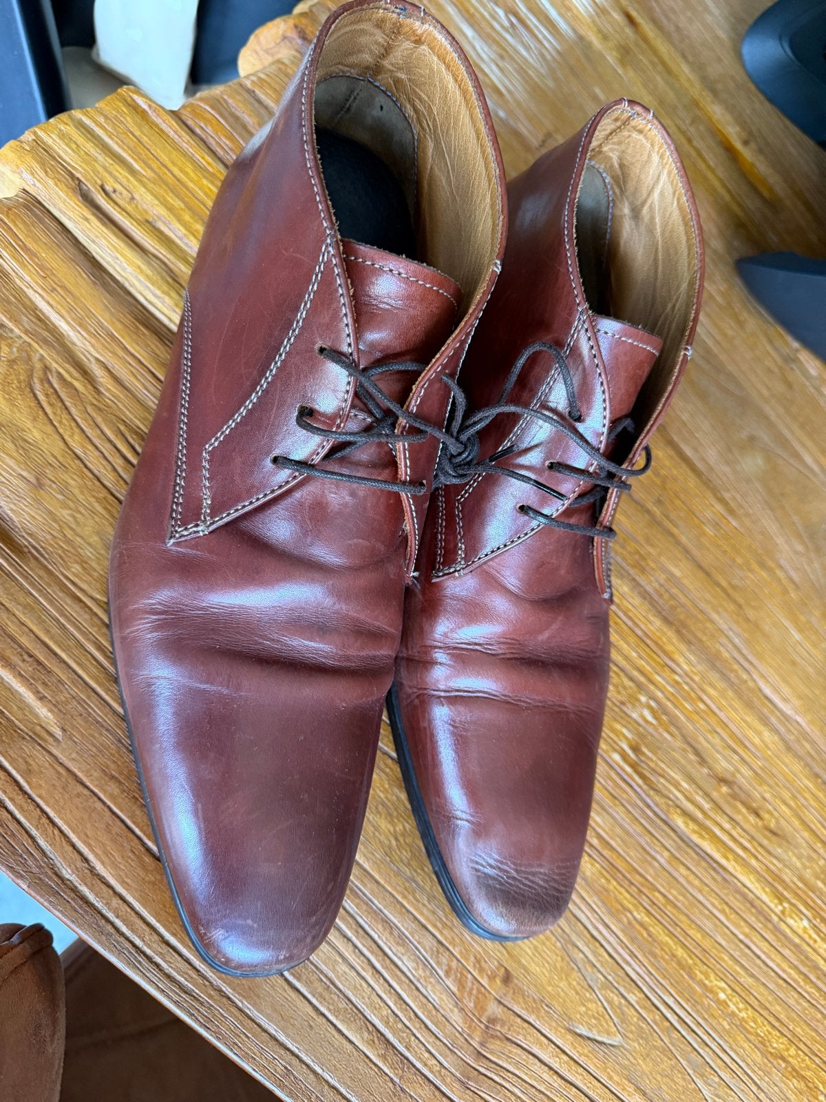 Giorgio heren boots - Maat 42 - Bruin leer, Nl, Bruin, Boots, Ophalen of Verzenden