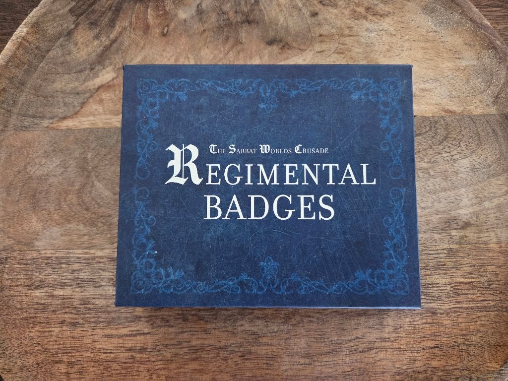Warhammer 40K The Sabbath Worlds Crusade Regimental Badges, Ophalen of Verzenden, Zo goed als nieuw, Warhammer, Toebehoren