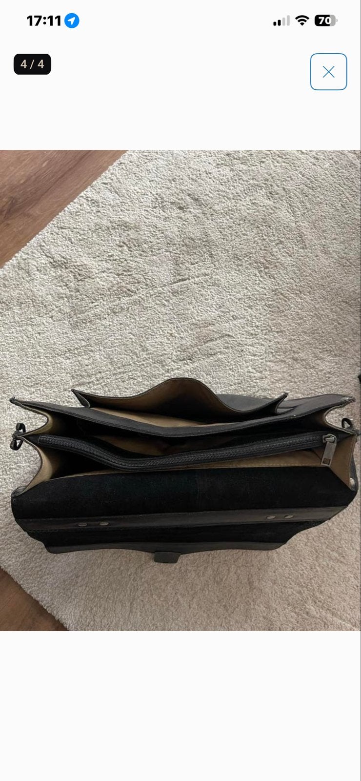 Lederen akte / laptoptas, Ophalen of Verzenden, 15 inch, Gebruikt, Overige typen